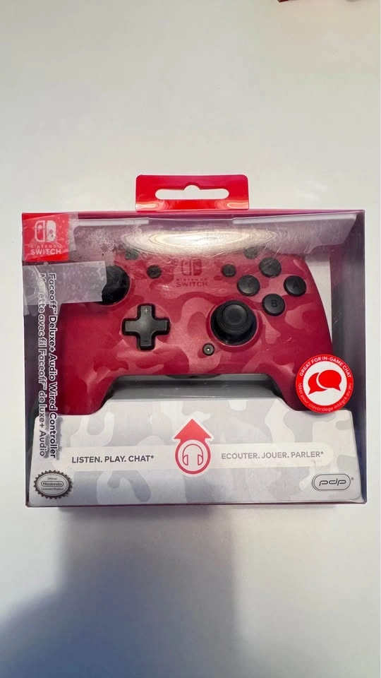 New - PDP Faceoff Deluxe+ Audio Wired Controller for Nintendo Sw - photo 4
