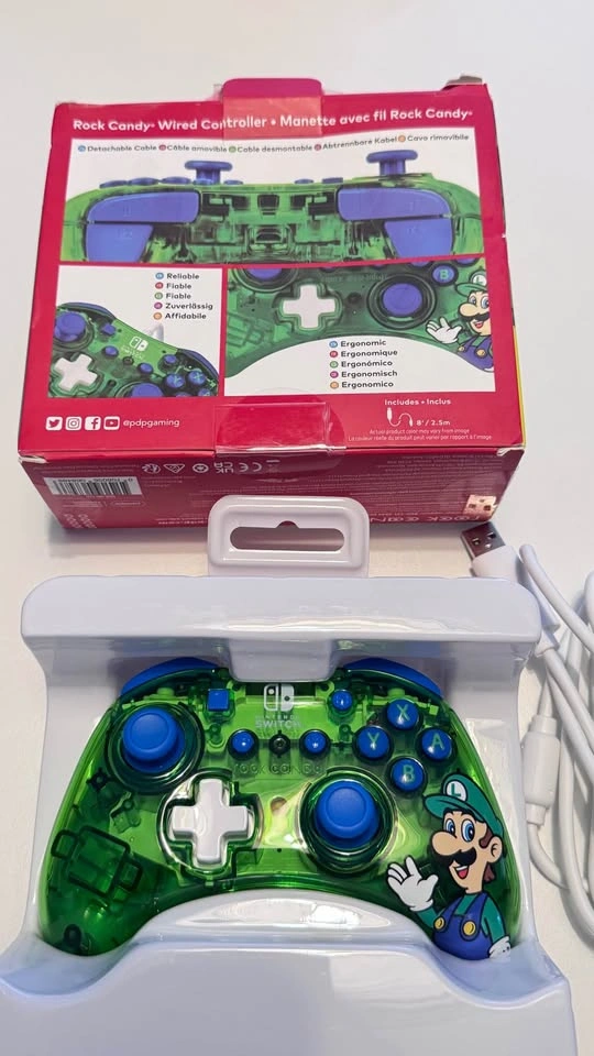 New - PDP Rock Candy Wired Controller for Nintendo Switch - Luig - photo 3