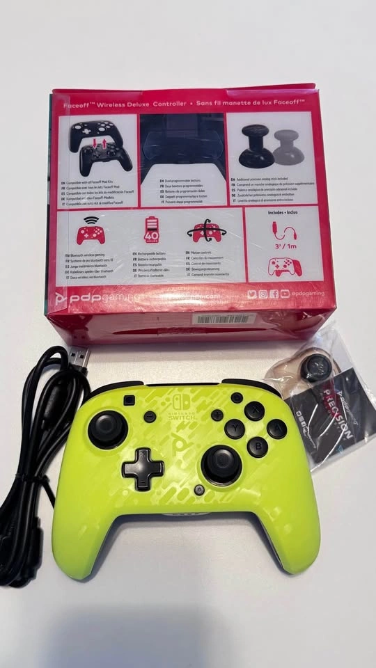 New - PDP Gaming Faceoff Wireless Deluxe Controller for Switch - photo 2