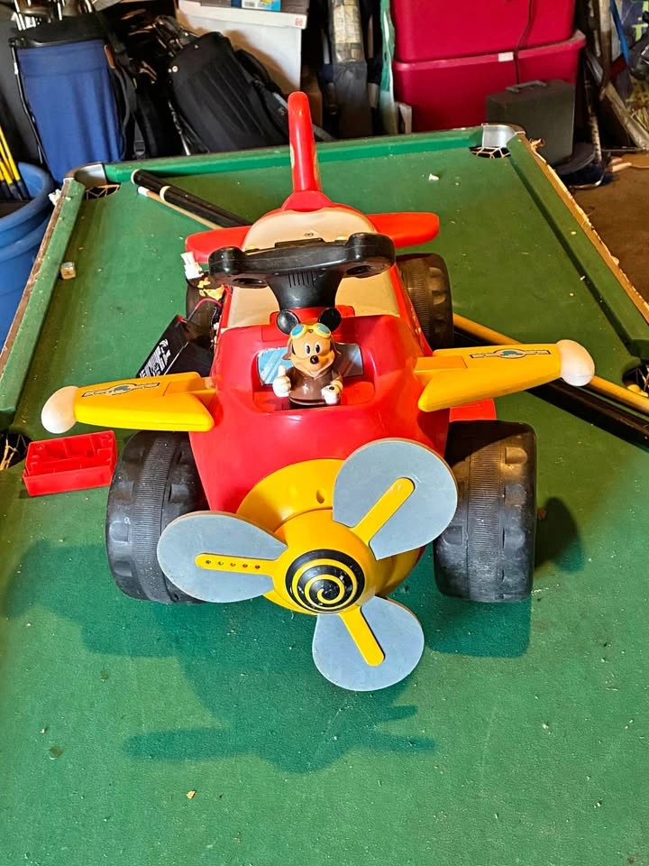Mickey Mouse battery operated ride on toy plane