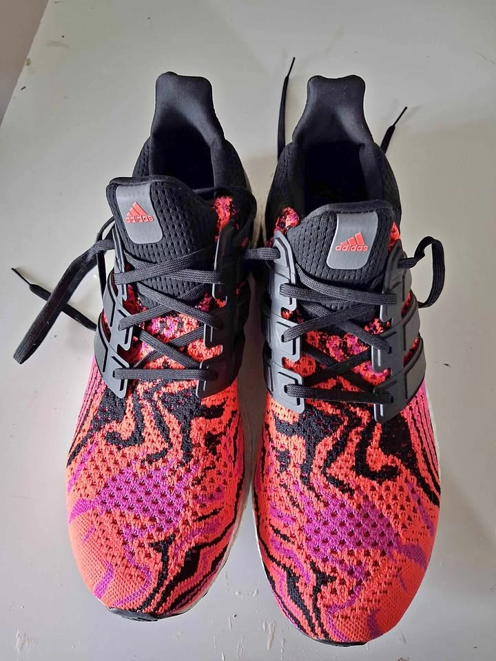 Adidas Ultraboost black red pink US 12