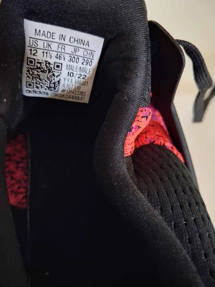 Adidas Ultraboost black red pink US 12 - photo 3