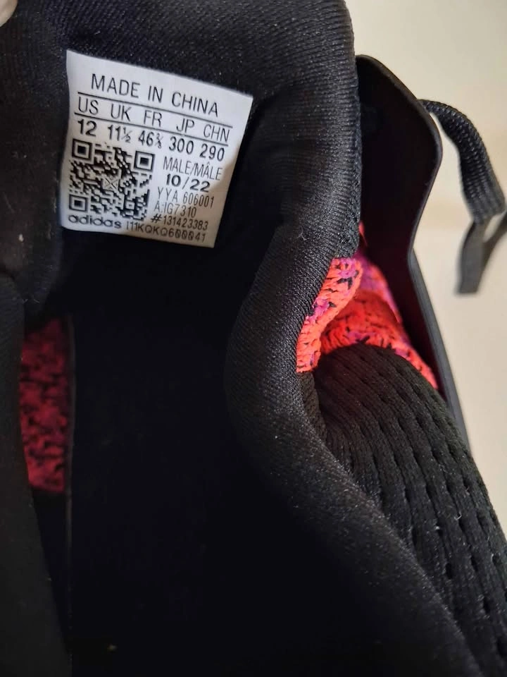 Adidas Ultraboost black red pink US 12 - photo 4