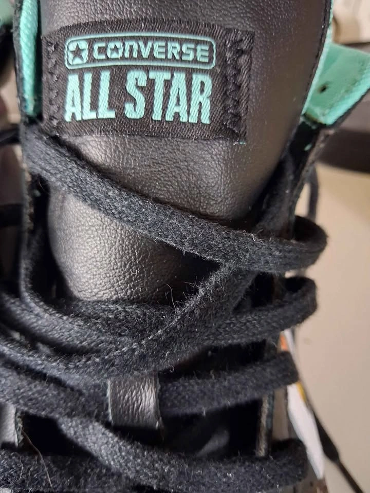 Converse All Star Pixelated Flame He's on Fire High-Top Sneakers - photo 2