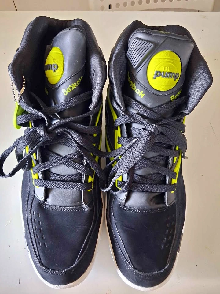 Reebok The Pump Twilight Zone Black Neon Green Sneakers