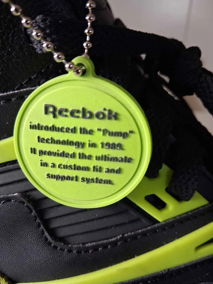 Reebok The Pump Twilight Zone Black Neon Green Sneakers - photo 4