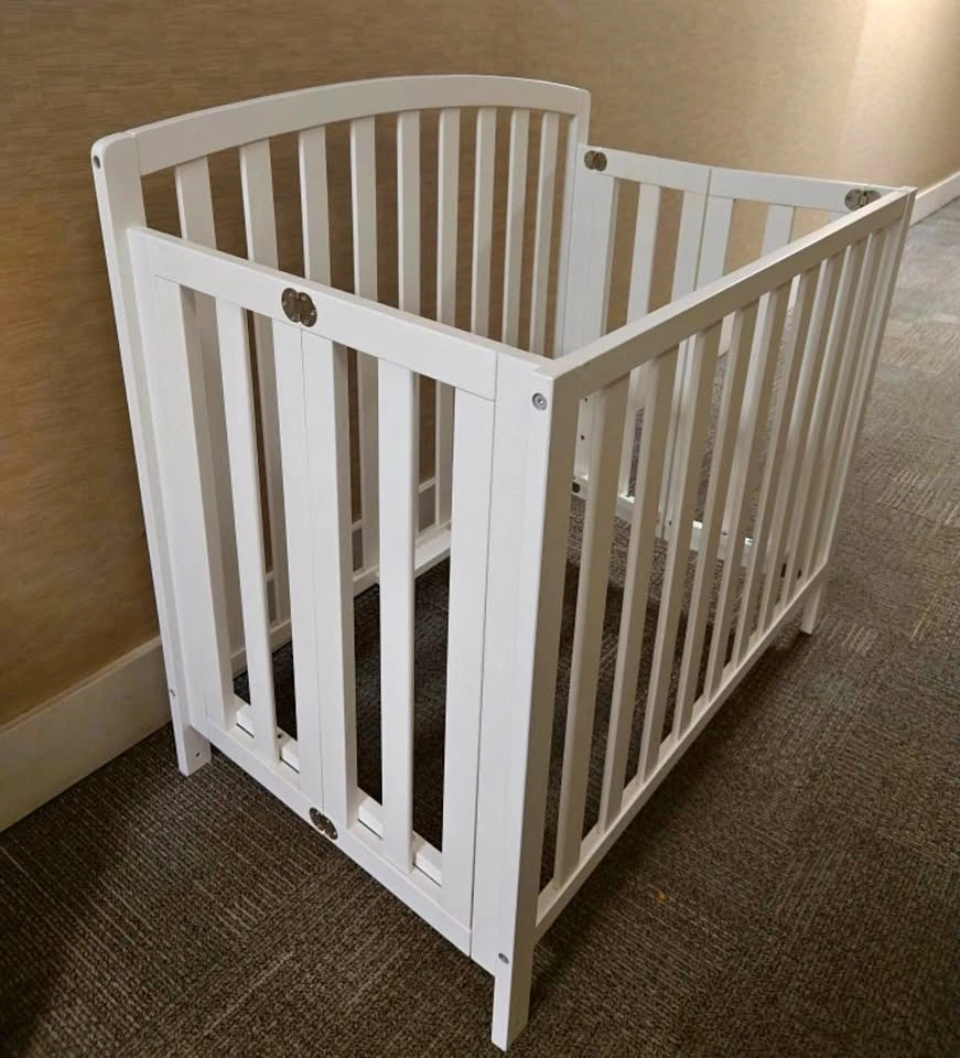 Baby Crib with Mattress (Dylan 3-in-1 Folding Convertible)