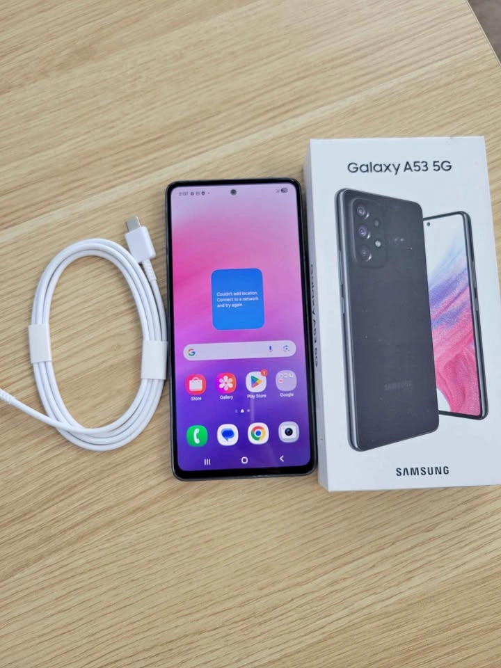 Samsung Galaxy A53 5G – Black – With Box & Cable – 3 Month Warra