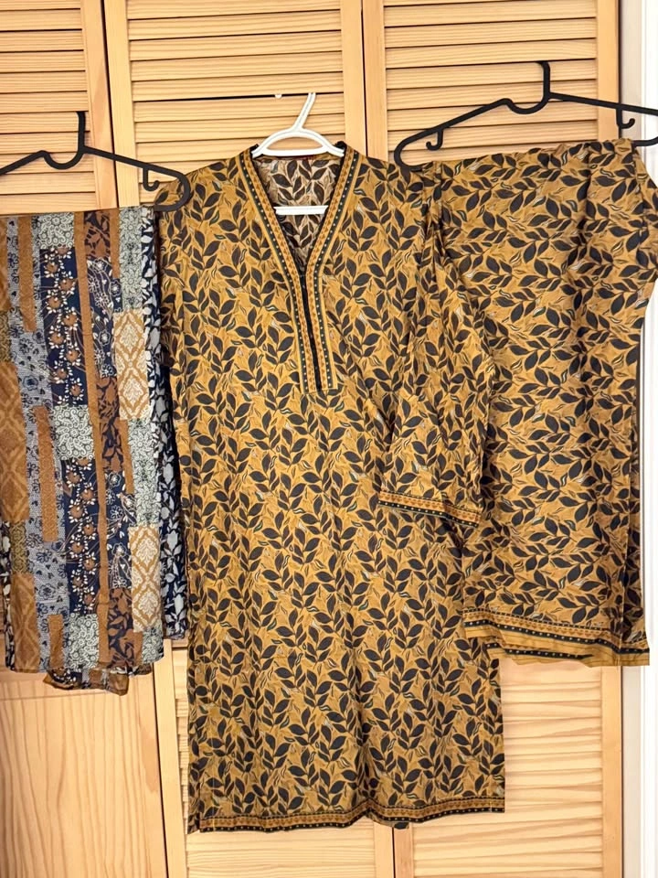 Pakistani 3-Piece Lawn Suits / Brand New Bin Saeed Salwar Kameez - photo 3