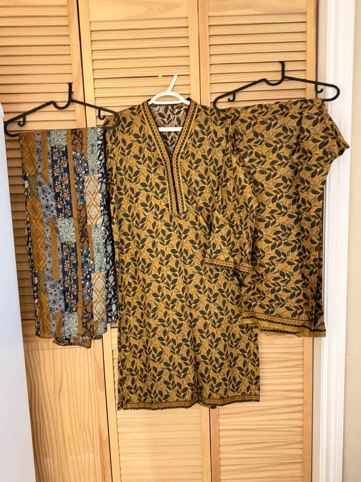 Pakistani 3-Piece Lawn Suits / Brand New Bin Saeed Salwar Kameez - photo 4