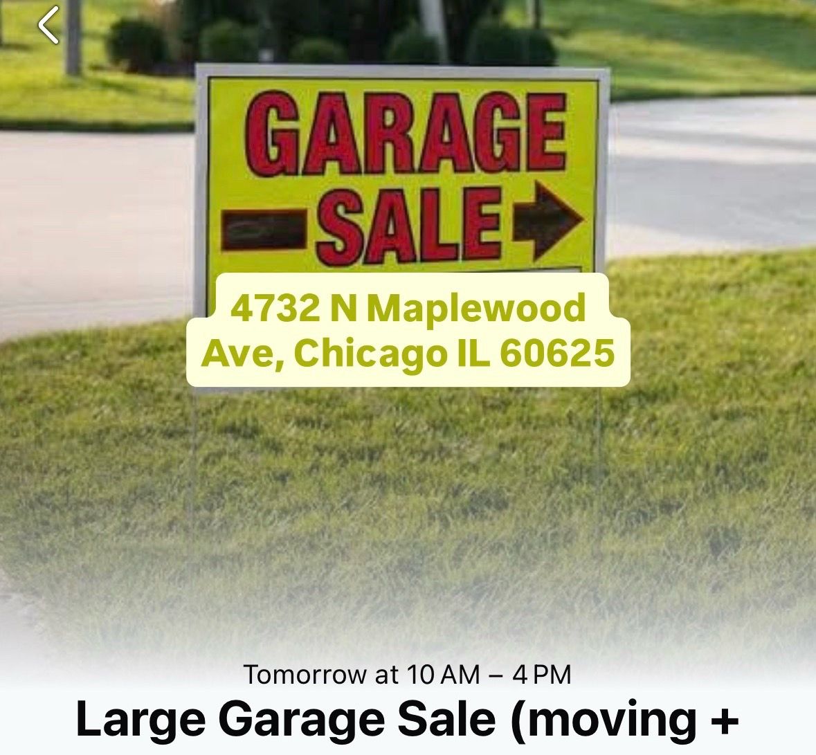 GARAGE SALE