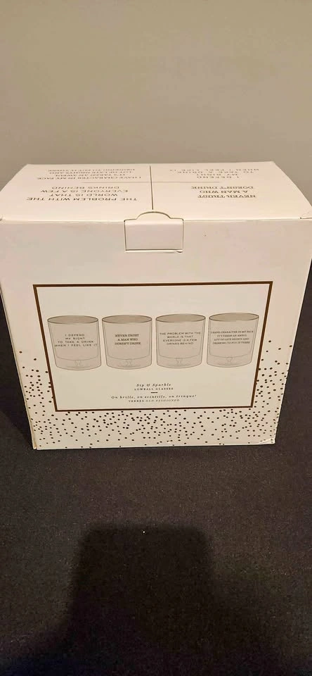 NEW, GIFTABLE: Indigo Chapter Bogart Expression Lowball Drinking