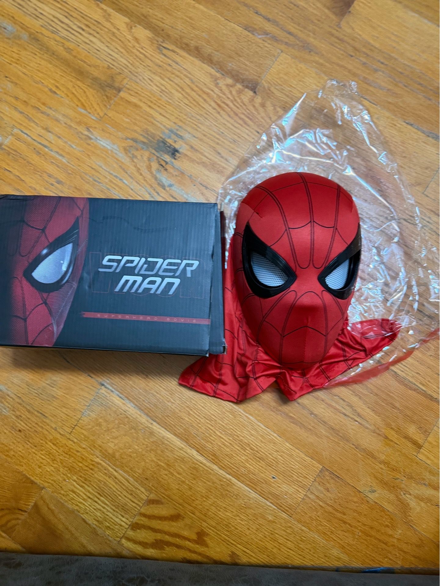 Spider-Man Full Face Costume Mask w/ Lens Eyes Adjustable One Si