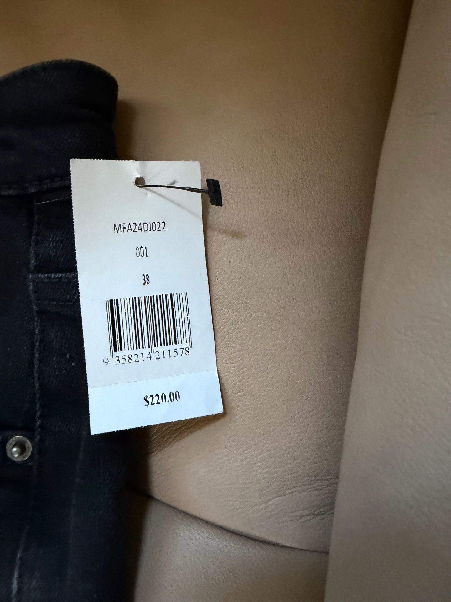 Ksubi Men’s Black Skinny Denim Jeans Dark Wash Size 38 - photo 4
