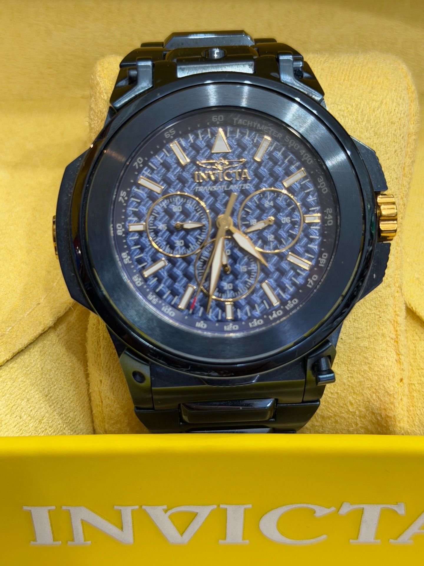 Invicta Transatlantic Men’s Quartz Chronograph Blue label 34169