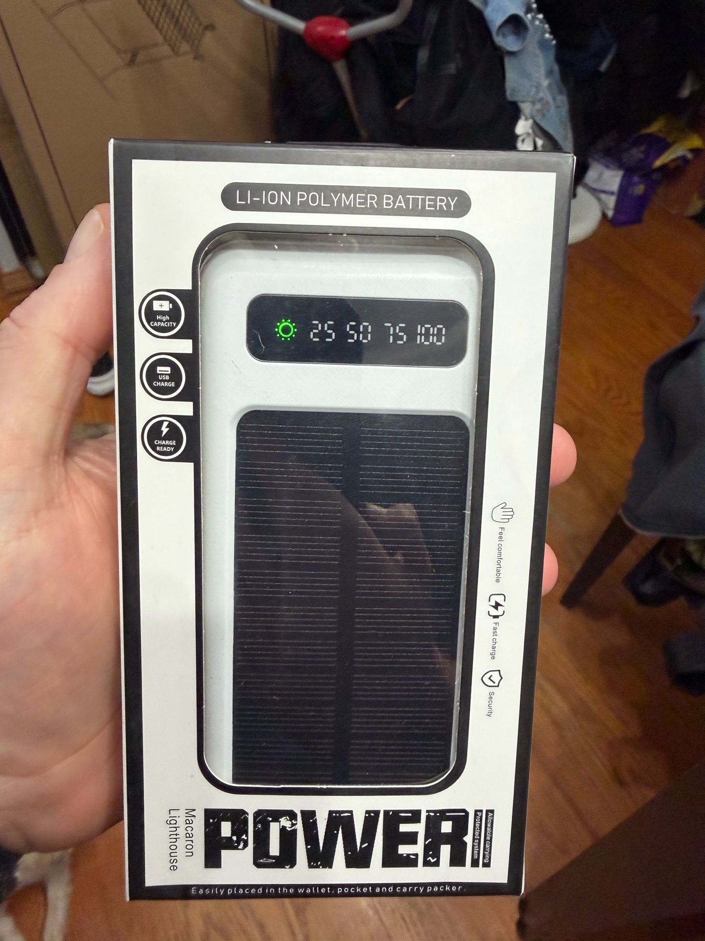 POWERII USB Power Bank Li-Ion Polymer Battery Solar Charger 5V
