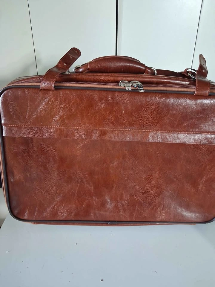 KAMINU Brown Rolling Briefcase Luggage 223# - photo 4