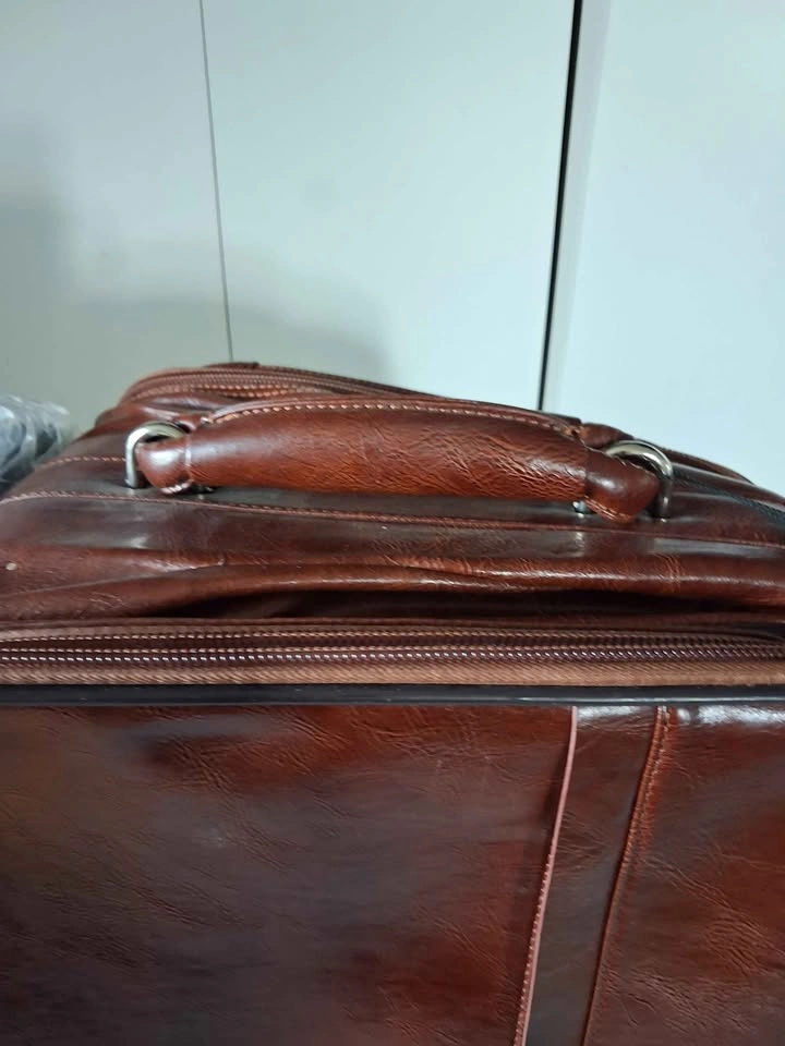 KAMINU Brown Rolling Briefcase Luggage 223# - photo 5