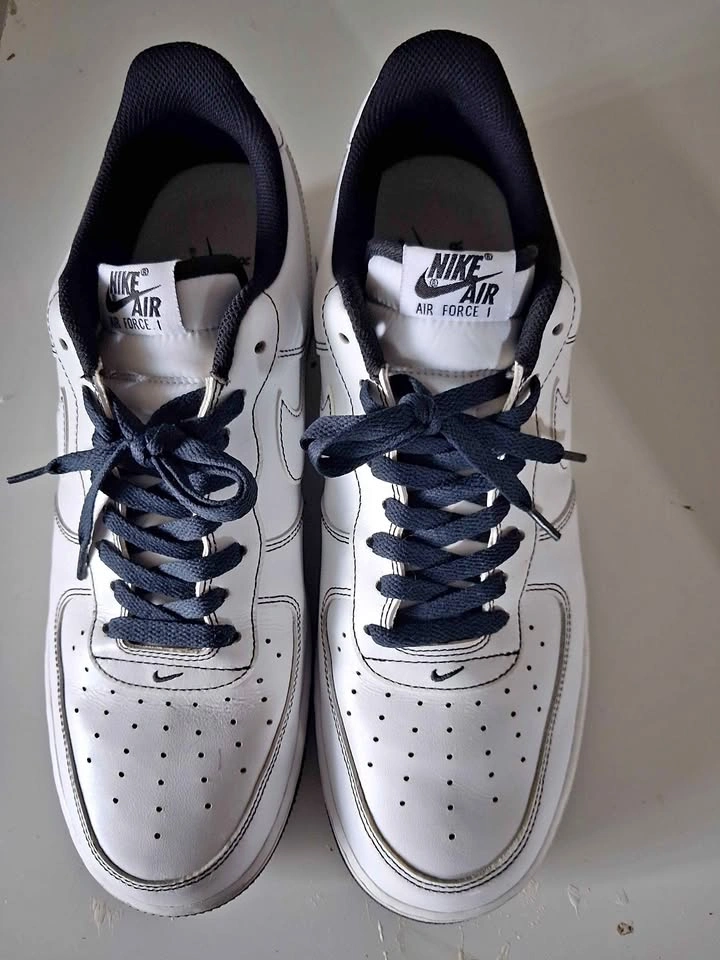 Nike Air Force 1 white black sneakers