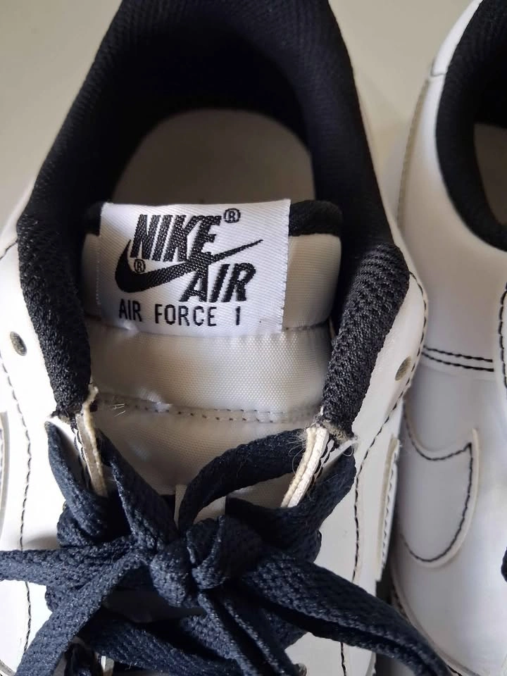Nike Air Force 1 white black sneakers - photo 2