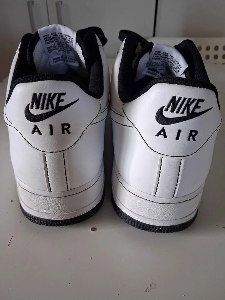 Nike Air Force 1 white black sneakers - photo 3