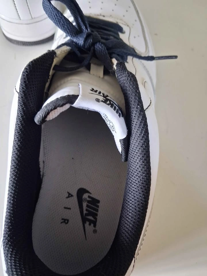 Nike Air Force 1 white black sneakers - photo 4