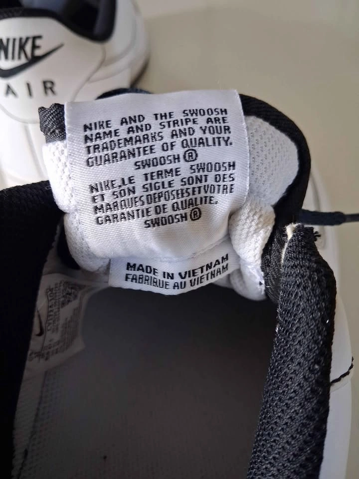 Nike Air Force 1 white black sneakers - photo 5