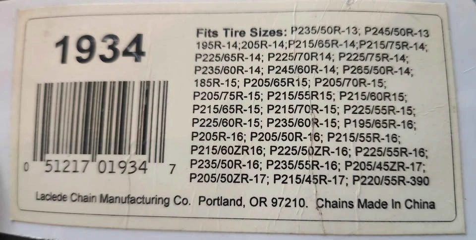 Sierra Cable Link Tire Chains (1934) - photo 5