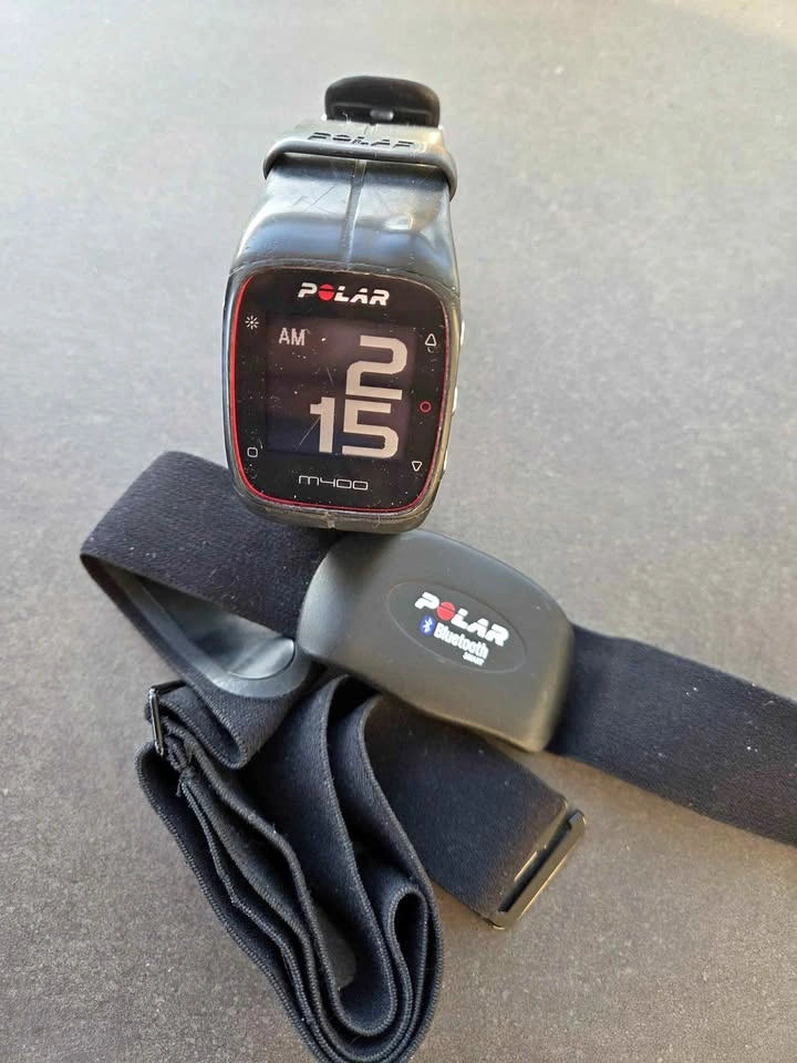 Polar M400 GPS Watch + Heart Rate Monitor Chest Strap Combo