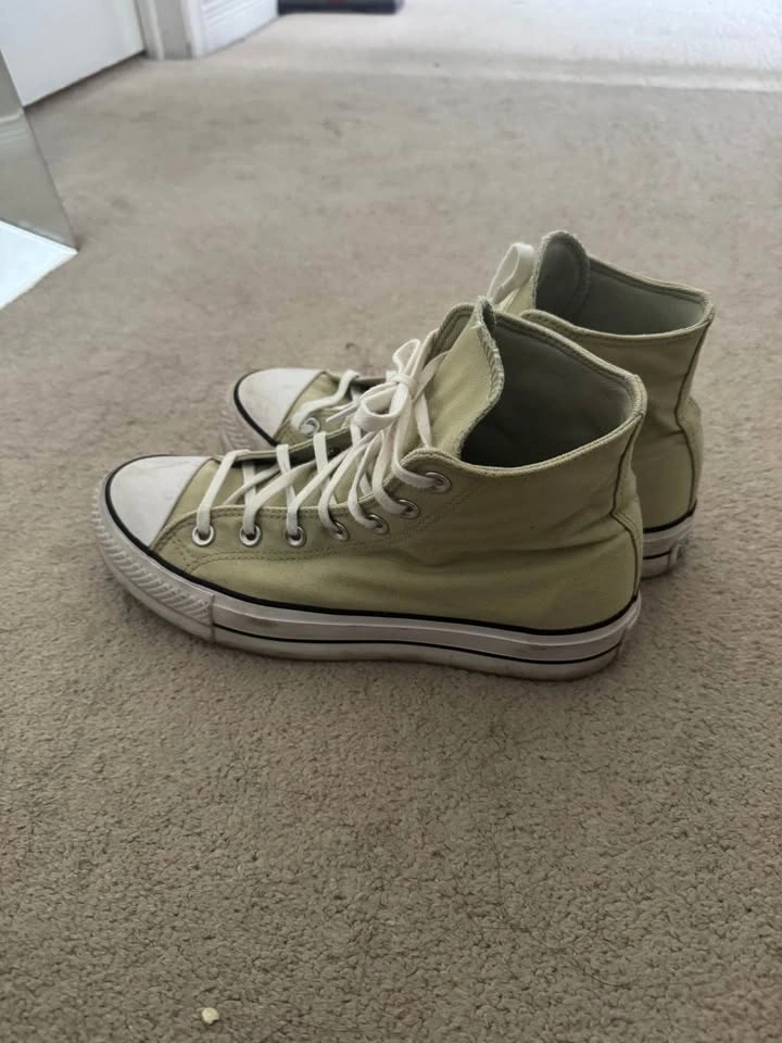 Green converse size 9 women - photo 2