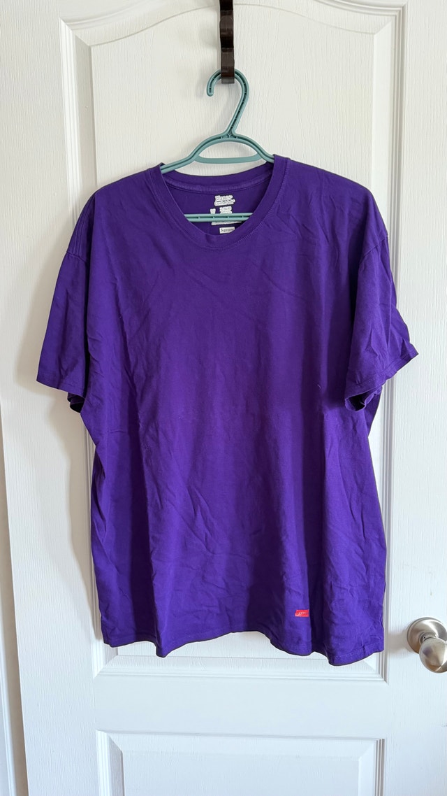 Supreme Hanes Tagless Tee Purple XL