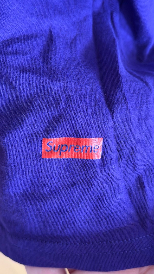 Supreme Hanes Tagless Tee Purple XL - photo 3