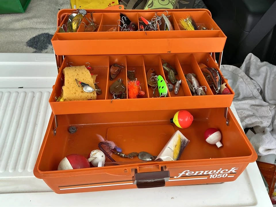 Fenwick 1050 Tackle Box, Lures, & More
