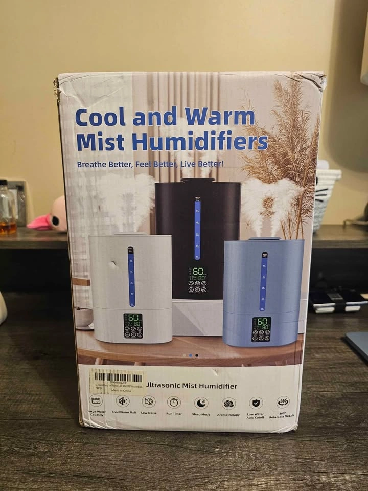 Ultrasonic Cool Warm Mist Humidifier 6L - photo 2