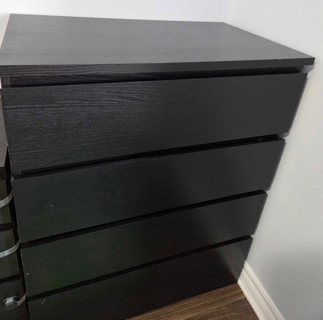 Two MALM 4-drawer Chest/Dressers