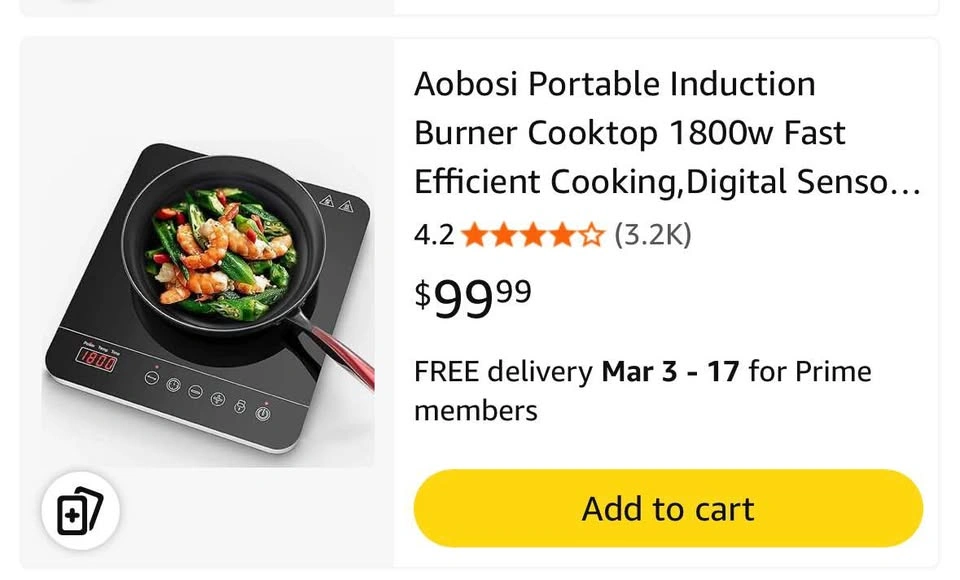 Portable Induction cooker burner - photo 2