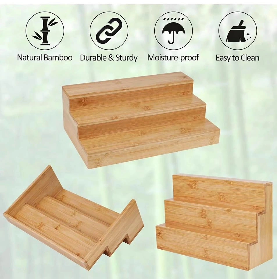 3 Tier Bamboo Kitchen / perfume Organizer