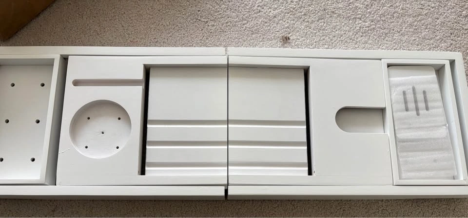 Foldable Bathtub Caddy Tray, Bamboo Bath Tub - photo 4