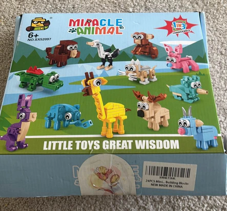 24 Pack Animal Building Blocks Toy Set - photo 2