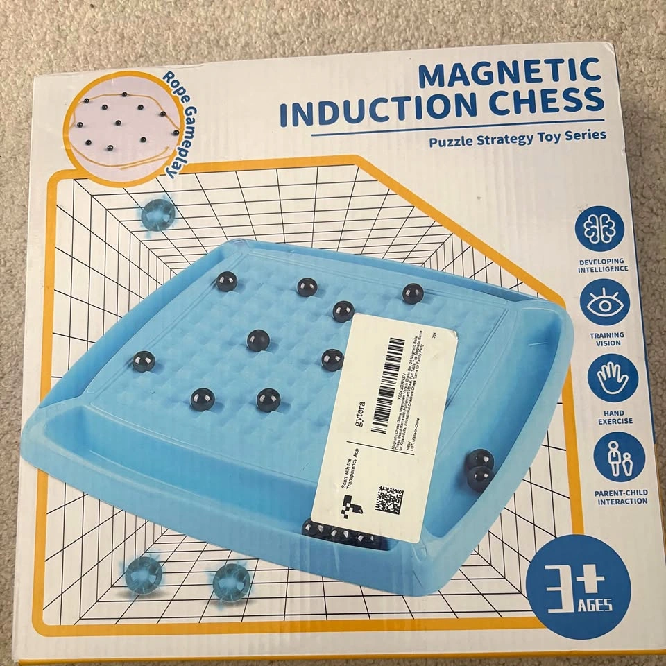 Magnetic induction chess