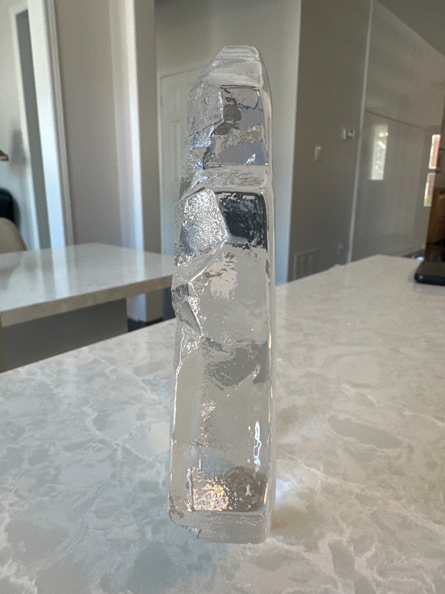 Mats Jonasson Swedish art crystal eagle sculpture, signed. - photo 2