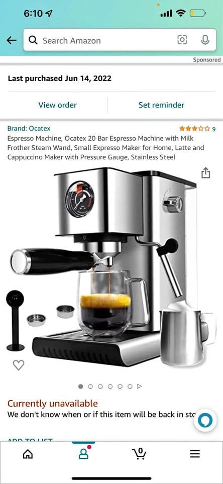Ocatex Espresso Machine