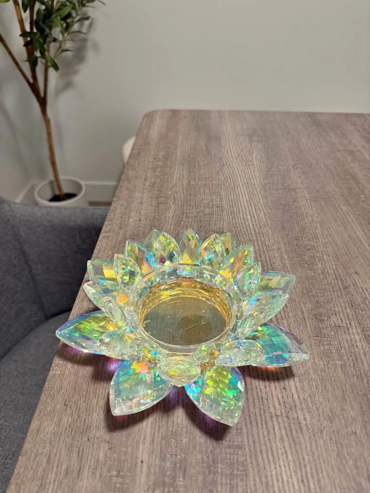 Crystal Candle Holder (with candle)