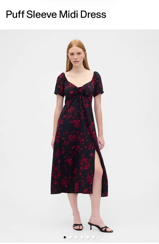 GAP Puff sleeve Dress (Size L) - photo 4