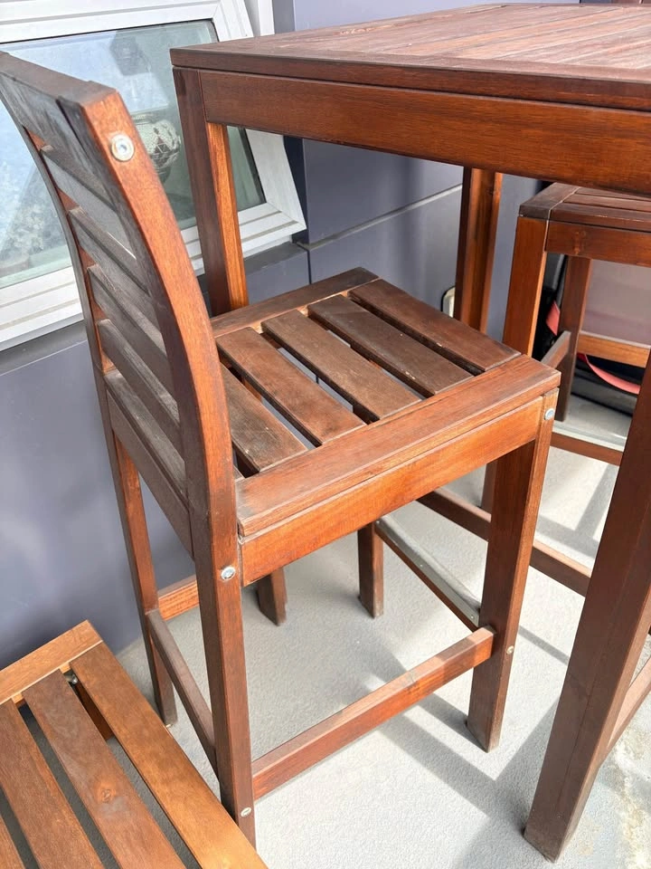 Outdoor Patio Furniture (Bar Table, 2 Stools) - photo 2