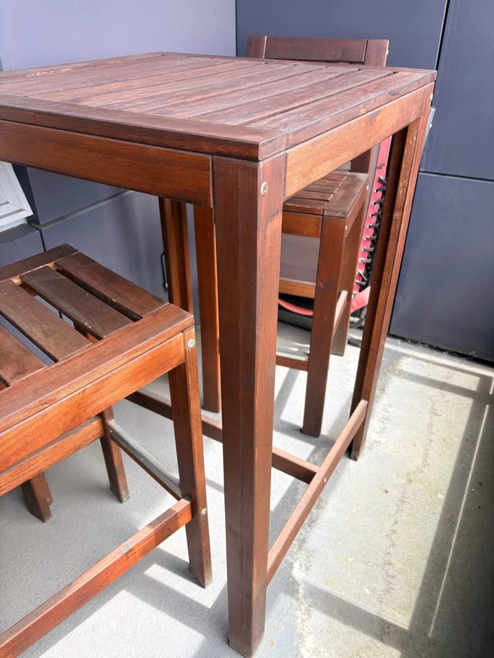 Outdoor Patio Furniture (Bar Table, 2 Stools) - photo 3