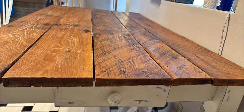 Rustic Reclaimed Wood Dining Table - 5 by 3 feet