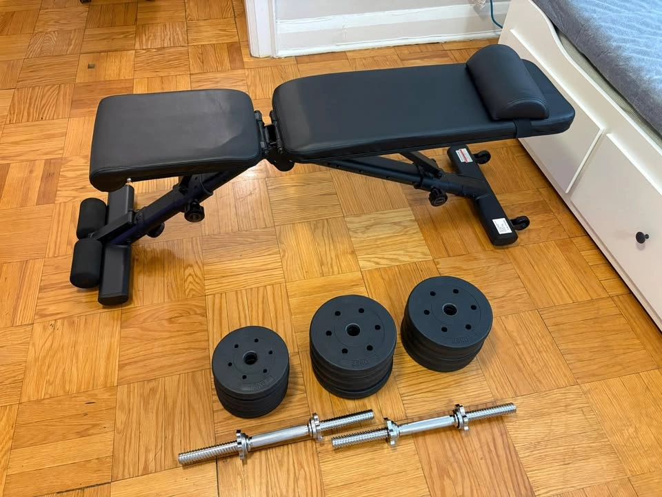 PASYOU Leg Press Machine & Yaheetech 66LB Dumbbell Set - photo 2