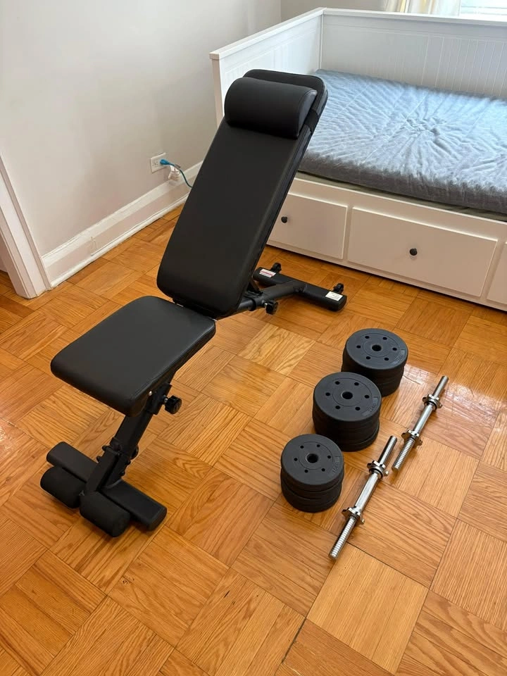 PASYOU Leg Press Machine & Yaheetech 66LB Dumbbell Set - photo 3