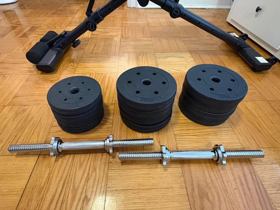 PASYOU Leg Press Machine & Yaheetech 66LB Dumbbell Set - photo 4
